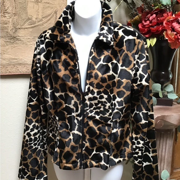 Selene Sport Jackets & Blazers - Selene Sport Leopard Print Jacket